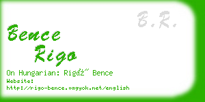 bence rigo business card